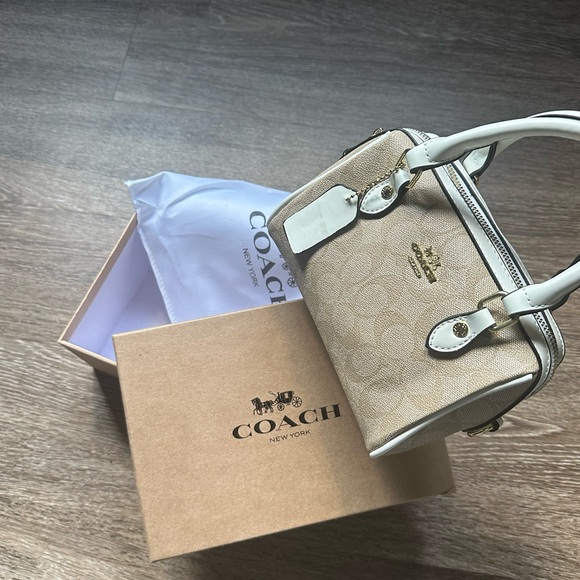 Coach Rowan Satchel Mini Signature Canvas - Picture 1 of 4